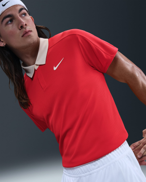 پلوشرت تنیس مردانه نایک NikeCourt Slam Men's Dri-FIT ADV-قرمز
