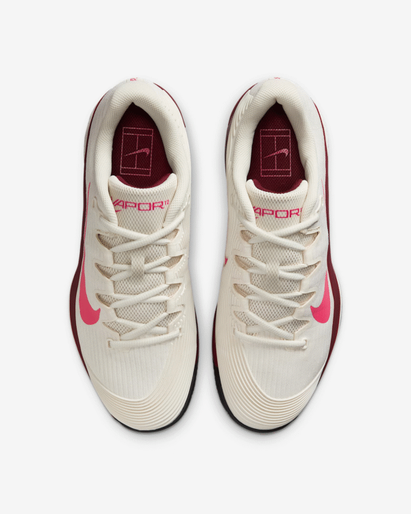 کفش تنیس زنانه نایک Nike Vapor 12 Clay Tennis Shoes- سفید/قرمز - Image 5