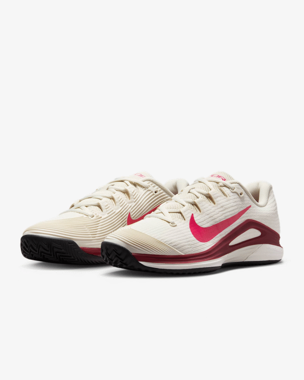 کفش تنیس زنانه نایک Nike Vapor 12 Clay Tennis Shoes- سفید/قرمز - Image 6