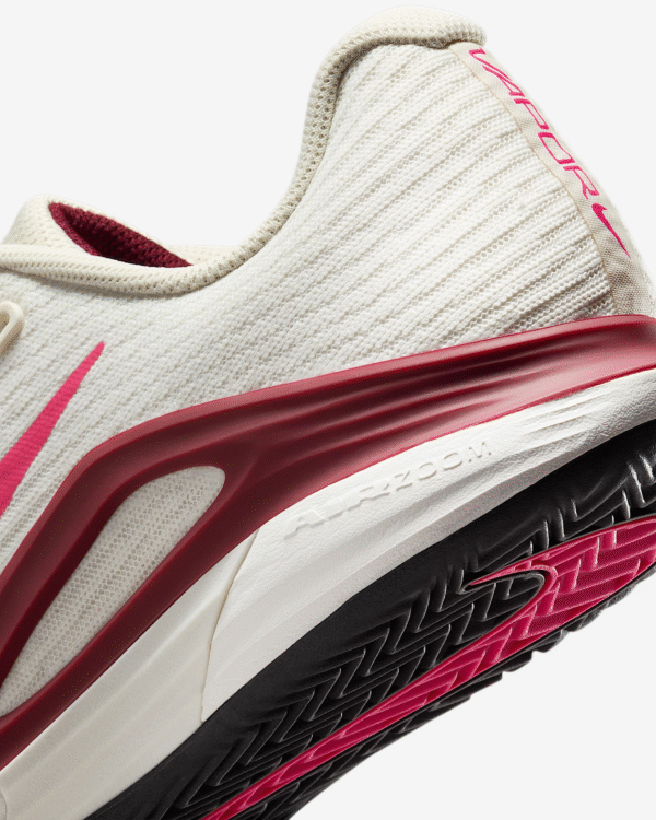 کفش تنیس زنانه نایک Nike Vapor 12 Clay Tennis Shoes- سفید/قرمز - Image 7