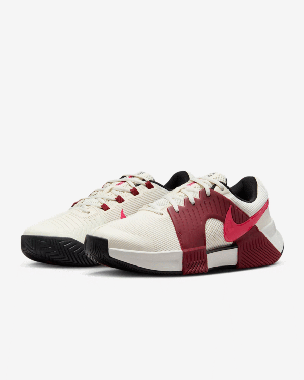 کفش تنیس زنانه نایک Nike Zoom GP Challenge 1 - سفید/قرمز - Image 6