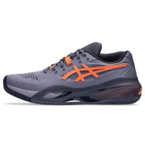 کفش تنیس مردانه اسیکس - Asics GEL-RESOLUTION X Clay- خاکستری/نارنجی