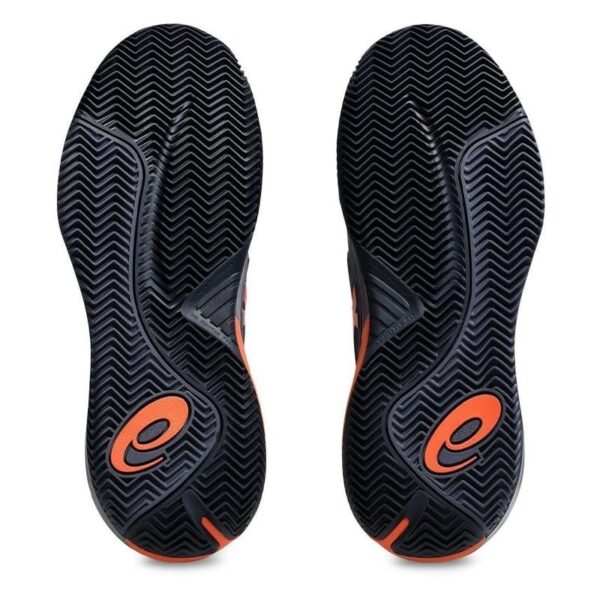 کفش تنیس مردانه اسیکس - Asics GEL-RESOLUTION X Clay- خاکستری/نارنجی - Image 3