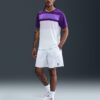 تی شرت تنیس مردانه نایک NikeCourt Advantage- سفید/بنفش - Image 2
