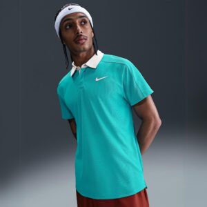 پلوشرت تنیس مردانه نایک NikeCourt Slam Men's Dri-FIT ADV-فیروزه ای