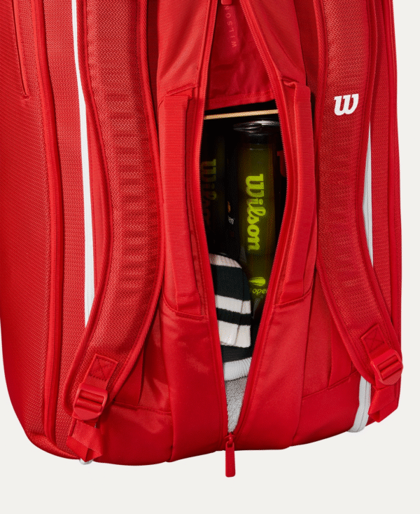 ساک تنیس ویلسون Wilson Super Tour Red 15 Pack - قرمز - Image 14