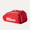ساک تنیس ویلسون Wilson Super Tour Red 15 Pack - قرمز - Image 2