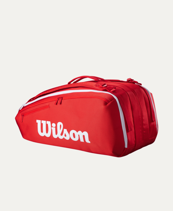 ساک تنیس ویلسون Wilson Super Tour Red 15 Pack - قرمز - Image 2