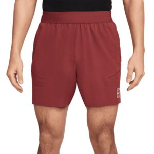شلوارک تنیس مردانه نایک NikeCourt Advantage Dri-FIT 15 cm - عنابی