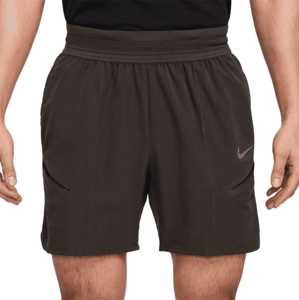 شلوارک تنیس مردانه نایک NikeCourt Slam 15 cm - قهوه ای - Image 3