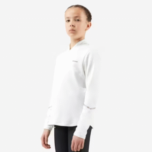 سویشرت تنیس دخترانه آرتنگو Artengo Sweatshirt TH 500 - سفید