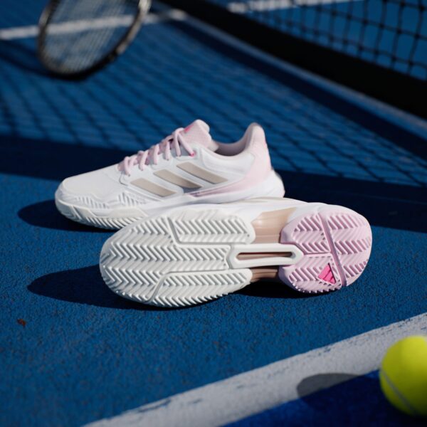 کفش تنیس زنانه آدیداس - ADIDAS Courtjam Control 3 - سفید/صورتی - Image 3
