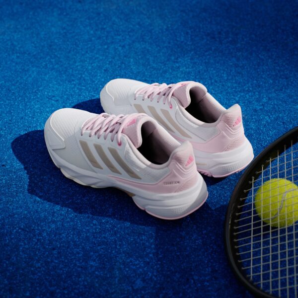 کفش تنیس زنانه آدیداس - ADIDAS Courtjam Control 3 - سفید/صورتی - Image 5