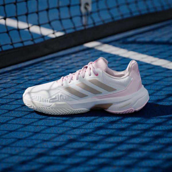 کفش تنیس زنانه آدیداس - ADIDAS Courtjam Control 3 - سفید/صورتی - Image 6