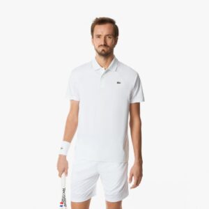 پلوشرت تنیس مردانه لاکست Lacoste Tennis X Daniil Medvedev - سفید