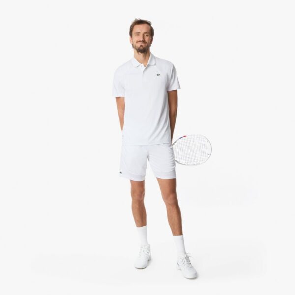 پلوشرت تنیس مردانه لاکست Lacoste Tennis X Daniil Medvedev - سفید - Image 3