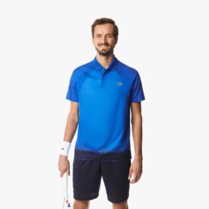 پلوشرت تنیس مردانه لاکست Lacoste Tennis X Daniil Medvedev - آبی