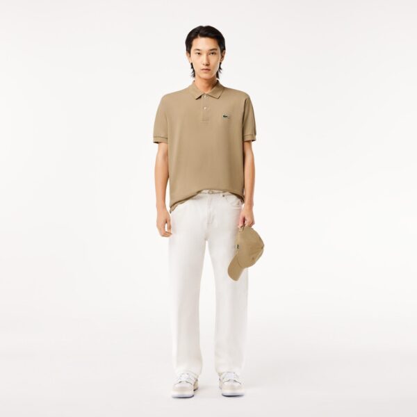 پلوشرت تنیس مردانه لاکست Lacoste Classic Fit L.12.12 Polo - کرم - Image 4
