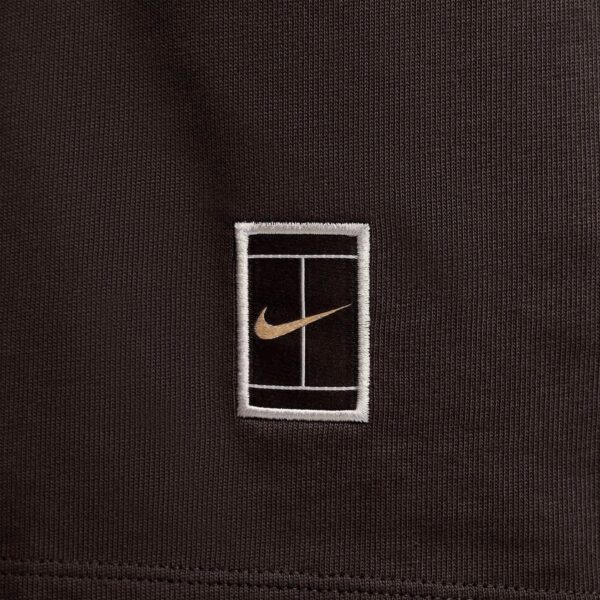 شلوارک تنیس مردانه نایک NikeCourt Heritage 15 cm  - قهوه ای - Image 4