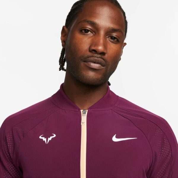 سویشرت تنیس مردانه نایک Nike Dri-FIT Rafa- بنفش/کرم - Image 3