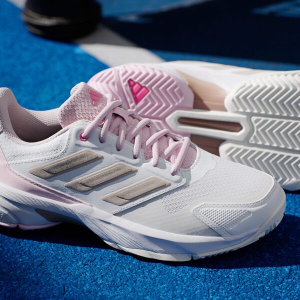 کفش تنیس زنانه آدیداس - ADIDAS Courtjam Control 3 - سفید/صورتی - Image 9