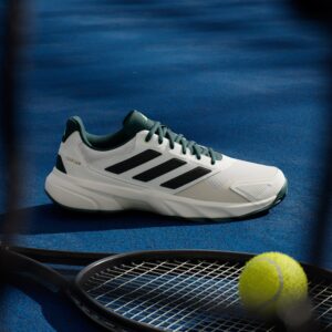 کفش تنیس مردانه آدیداس – ADIDAS Courtjam Control 3 Tennis Shoes – سفید/سبز