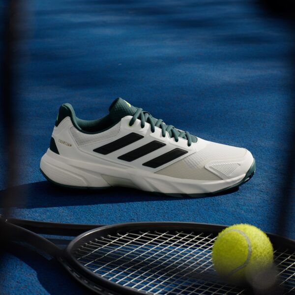 کفش تنیس مردانه آدیداس - ADIDAS Courtjam Control 3 Tennis Shoes - سفید/سبز - Image 2