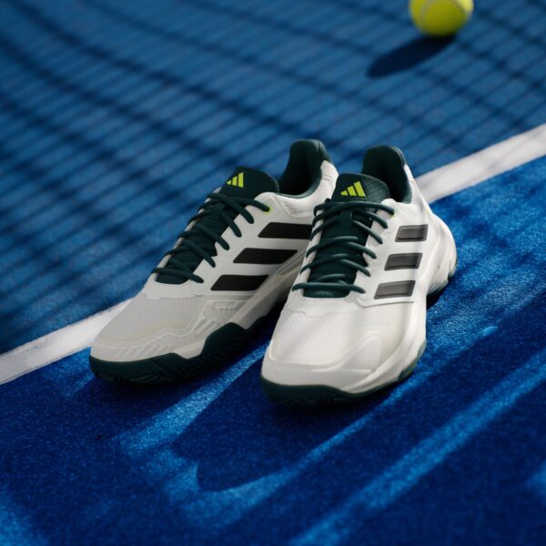 کفش تنیس مردانه آدیداس - ADIDAS Courtjam Control 3 Tennis Shoes - سفید/سبز - Image 4