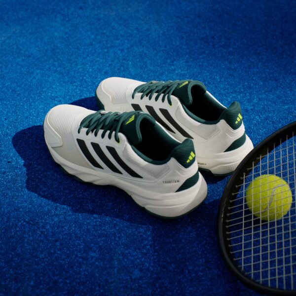 کفش تنیس مردانه آدیداس - ADIDAS Courtjam Control 3 Tennis Shoes - سفید/سبز - Image 5