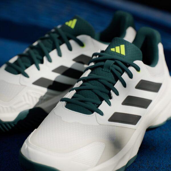 کفش تنیس مردانه آدیداس - ADIDAS Courtjam Control 3 Tennis Shoes - سفید/سبز - Image 9