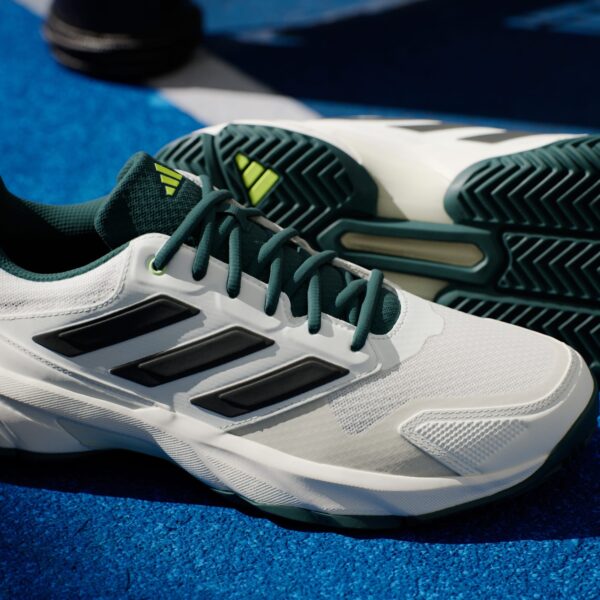 کفش تنیس مردانه آدیداس - ADIDAS Courtjam Control 3 Tennis Shoes - سفید/سبز - Image 10