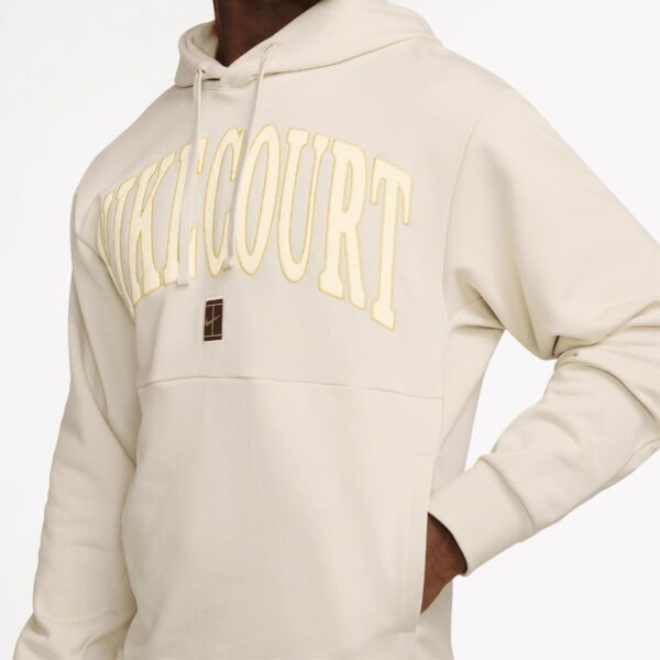 سویشرت تنیس مردانه نایک Nike Court Heritage DRI-FIT Sweatshirt-کرم - Image 6