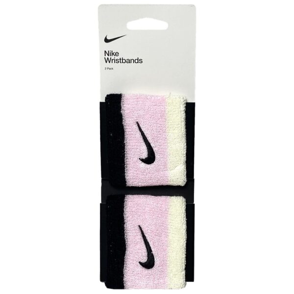 مچ بند تنیس نایک Nike Swoosh- پک دوتایی -صورتی/مشکی - Image 2