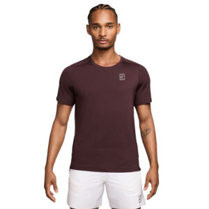 تی شرت تنیس مردانه نایک Nike Court Advantage Dri-FIT - زرشکی