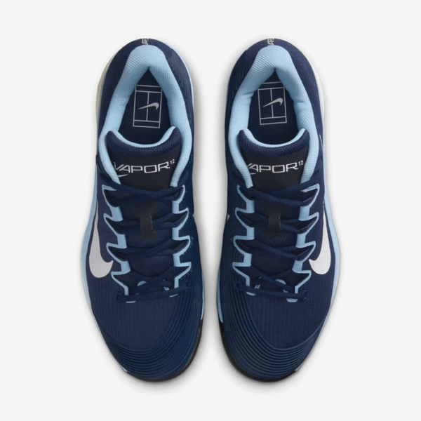 کفش تنیس مردانه نایک Nike Vapor 12 Tennis Shoes- سرمه ای - Image 6