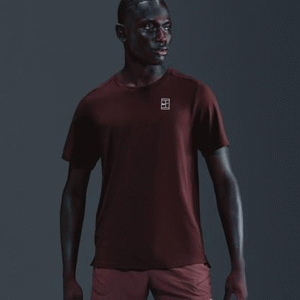 تی شرت تنیس مردانه نایک Nike Court Advantage Dri-FIT - زرشکی