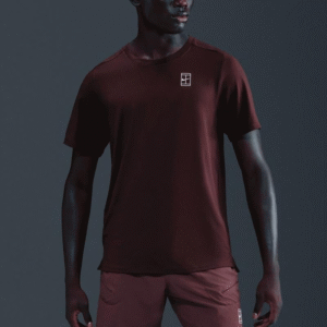 تی شرت تنیس مردانه نایک Nike Court Advantage Dri-FIT - زرشکی