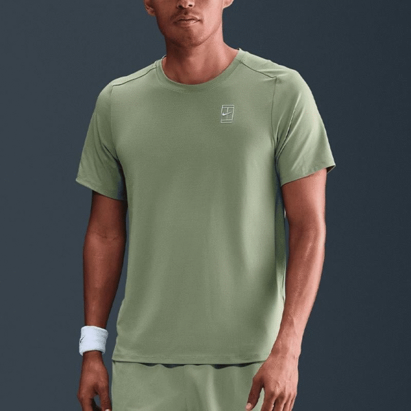 تی شرت تنیس مردانه نایک Nike Court Advantage Dri-FIT - سبز - Image 3