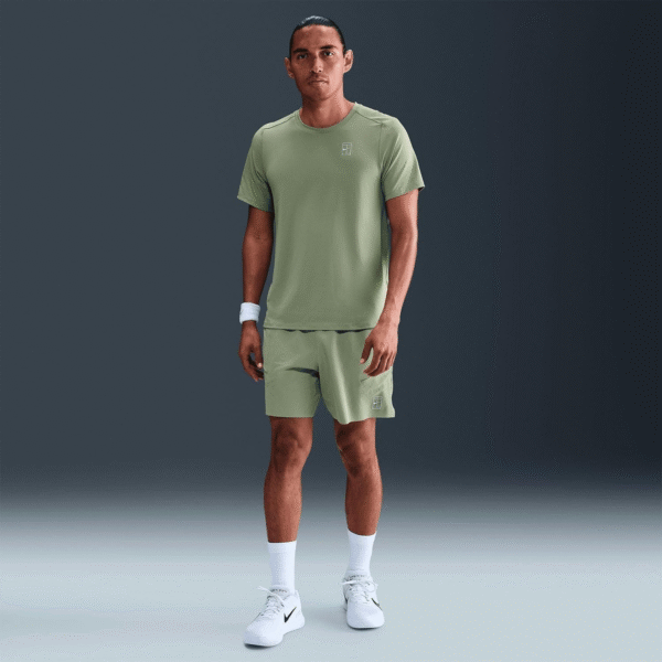 تی شرت تنیس مردانه نایک Nike Court Advantage Dri-FIT - سبز - Image 4