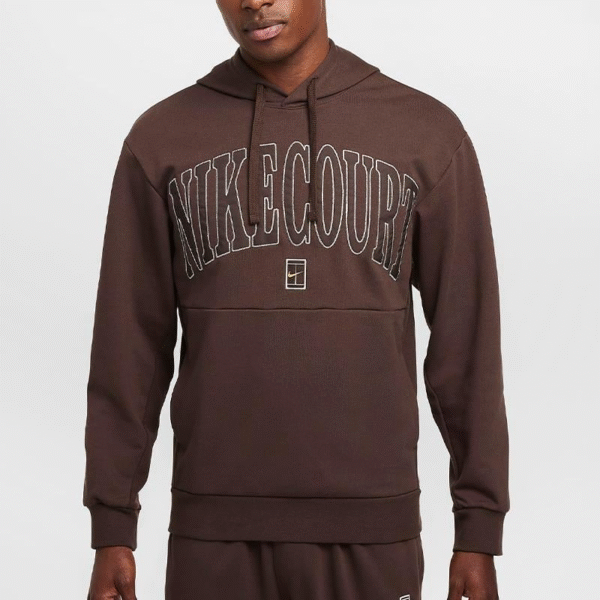 سویشرت تنیس مردانه نایک Nike Court Heritage Printed - قهوه ای