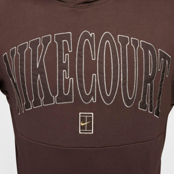 سویشرت تنیس مردانه نایک Nike Court Heritage Printed - قهوه ای - Image 7