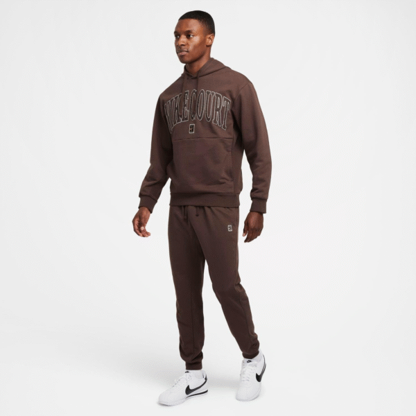 شلوار تنیس مردانه نایک Nike Court French Terry - قهوه ای - Image 2
