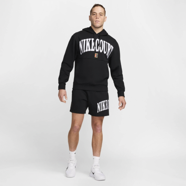 سویشرت تنیس مردانه نایک Nike Court Printed - مشکی - Image 4