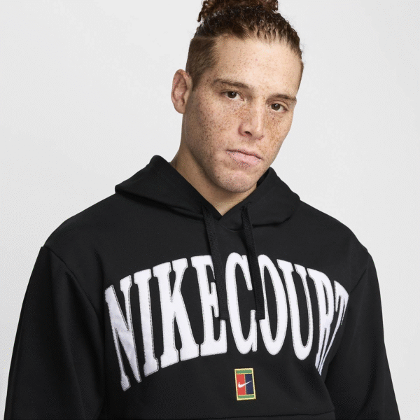 سویشرت تنیس مردانه نایک Nike Court Printed - مشکی - Image 2