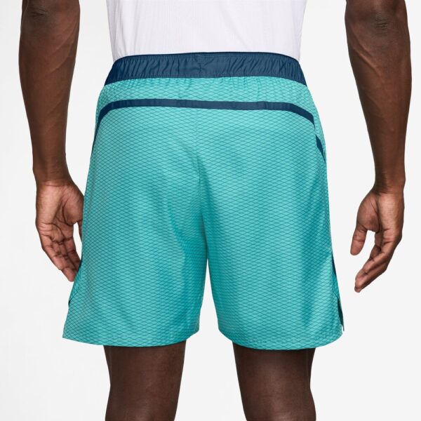 شلوارک تنیس مردانه نایک NikeCourt Dri-FIT Print Victory 7'' (18 cm)  - آبی - Image 4