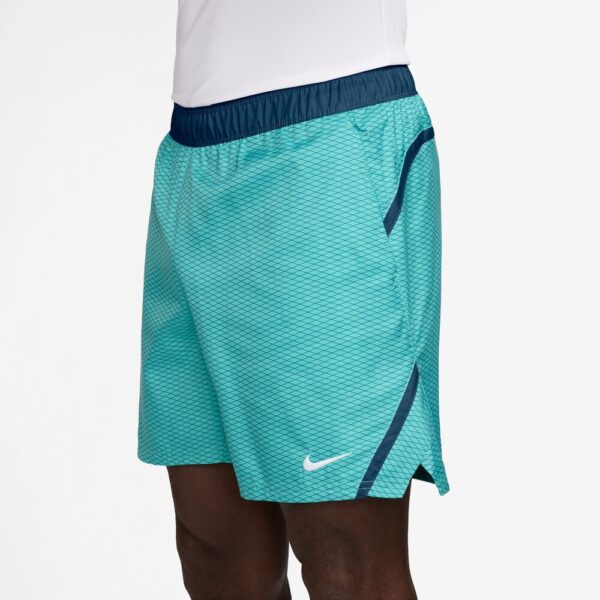 شلوارک تنیس مردانه نایک NikeCourt Dri-FIT Print Victory 7'' (18 cm)  - آبی - Image 3