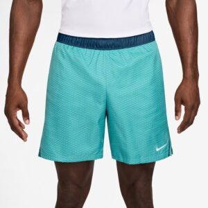 شلوارک تنیس مردانه نایک NikeCourt Dri-FIT Print Victory 7'' (18 cm) - آبی