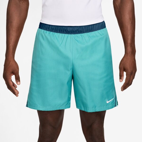 شلوارک تنیس مردانه نایک NikeCourt Dri-FIT Print Victory 7'' (18 cm)  - آبی