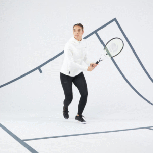 سویشرت تنیس زنانه دکتلون DECATHLON Dry 900 - سفید