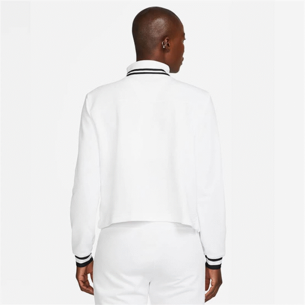 سویشرت تنیس زنانه نایک Nike Court Dri-FIT Heritage - سفید - Image 3